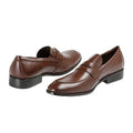 Brown - Lifestyle - Krisp Mens Classic Leather Loafers