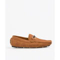 Camel - Front - Krisp Mens Metallic Leather Buckle Loafers