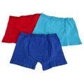 Navy-Red-Blue - Front - Kids By Tom Franks Boys Trunks (Pack Of 3)