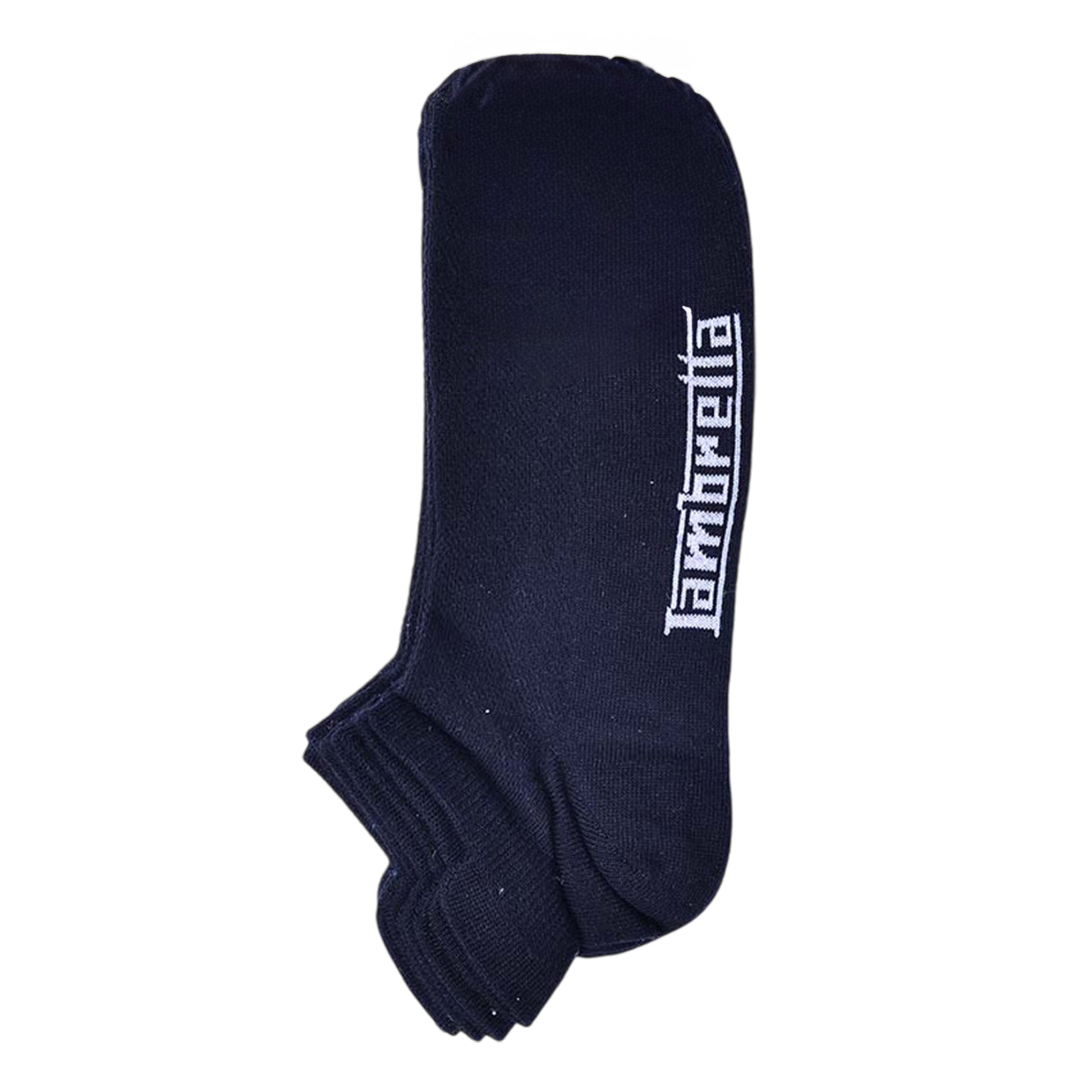 Black - Side - Lambretta Mens Trainer Socks (Pack of 3)