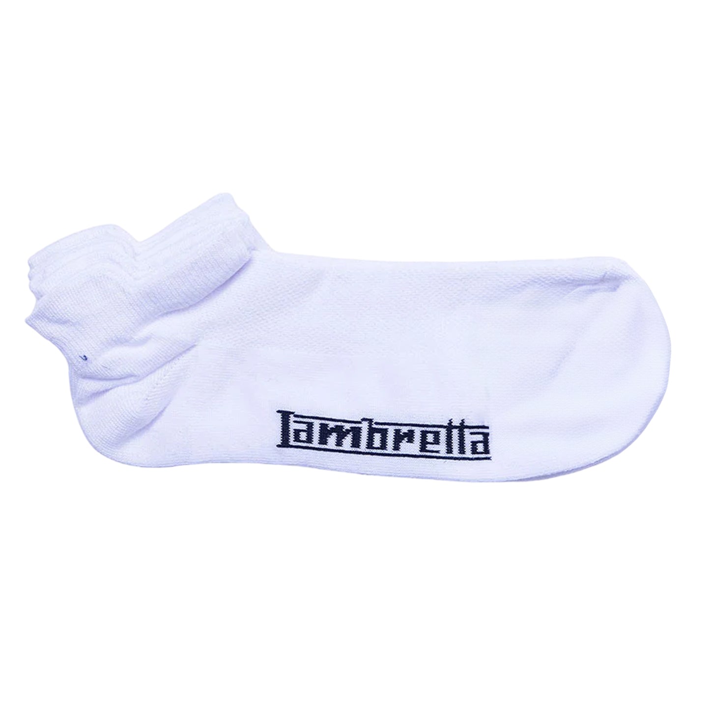 White - Back - Lambretta Mens Trainer Socks (Pack of 3)