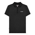 Black - Front - Lambretta Mens SS24 Polka Dot Polo Shirt
