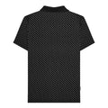 Black - Back - Lambretta Mens SS24 Polka Dot Polo Shirt