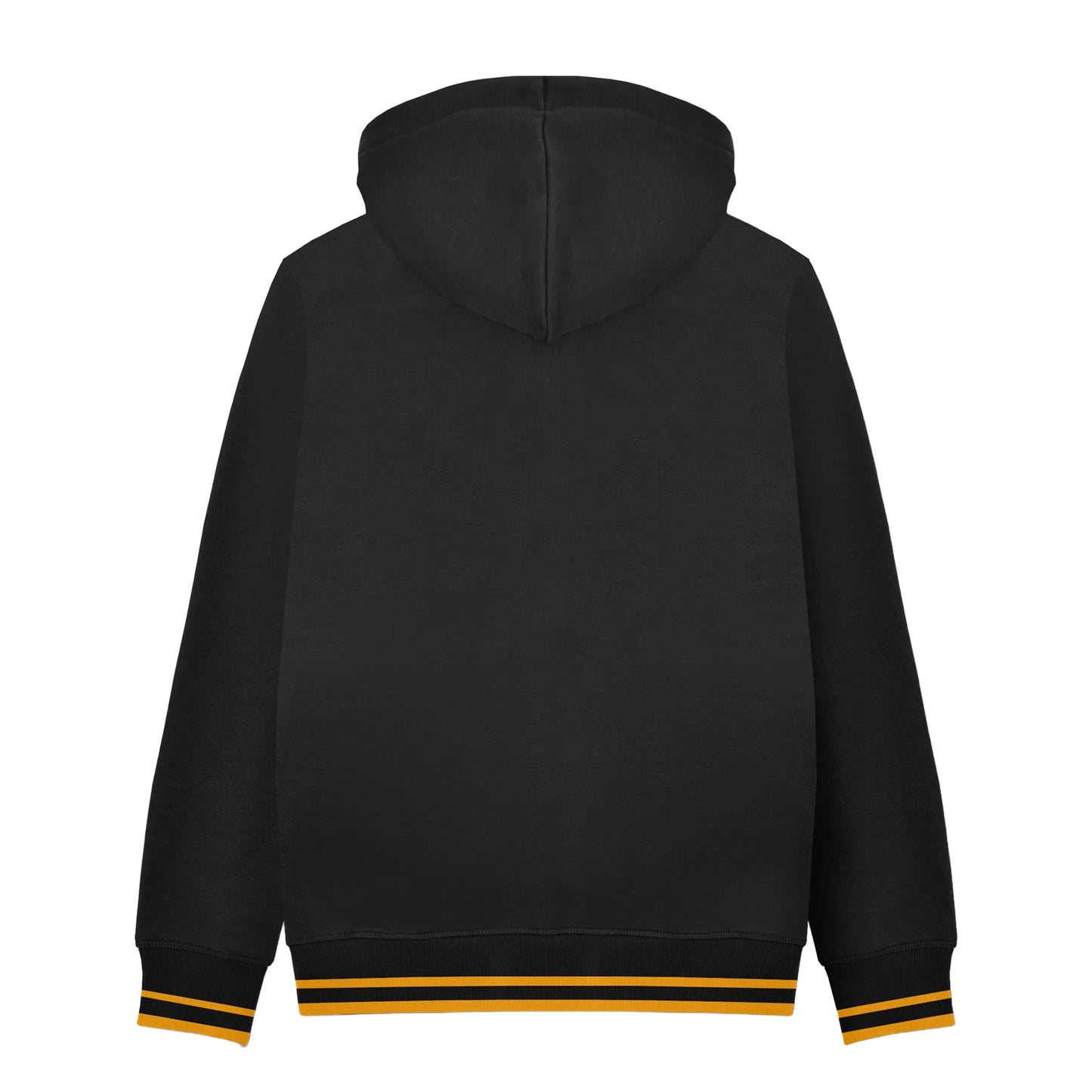 Black-Gold - Back - Lambretta Mens Logo Hoodie