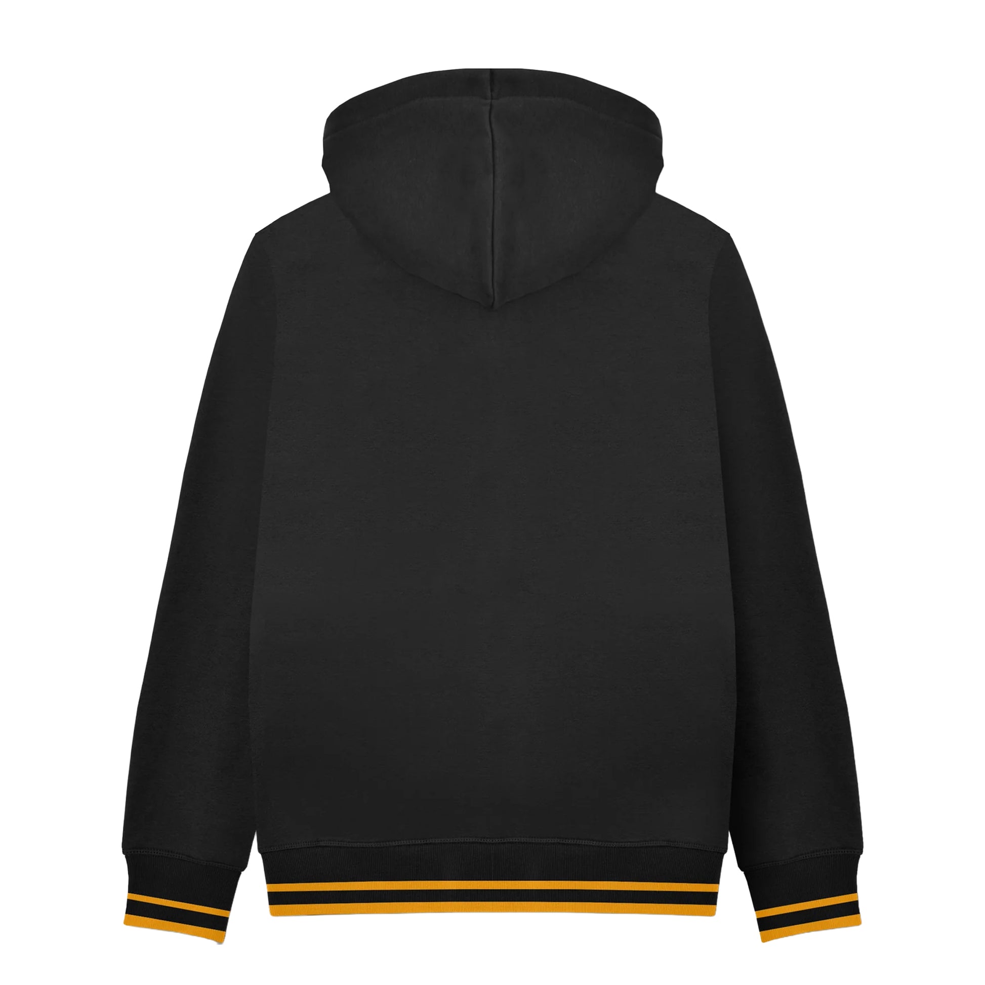 Black-Gold - Back - Lambretta Mens Logo Hoodie