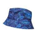 Navy-Khaki - Side - Lambretta Paisley Logo Bucket Hat