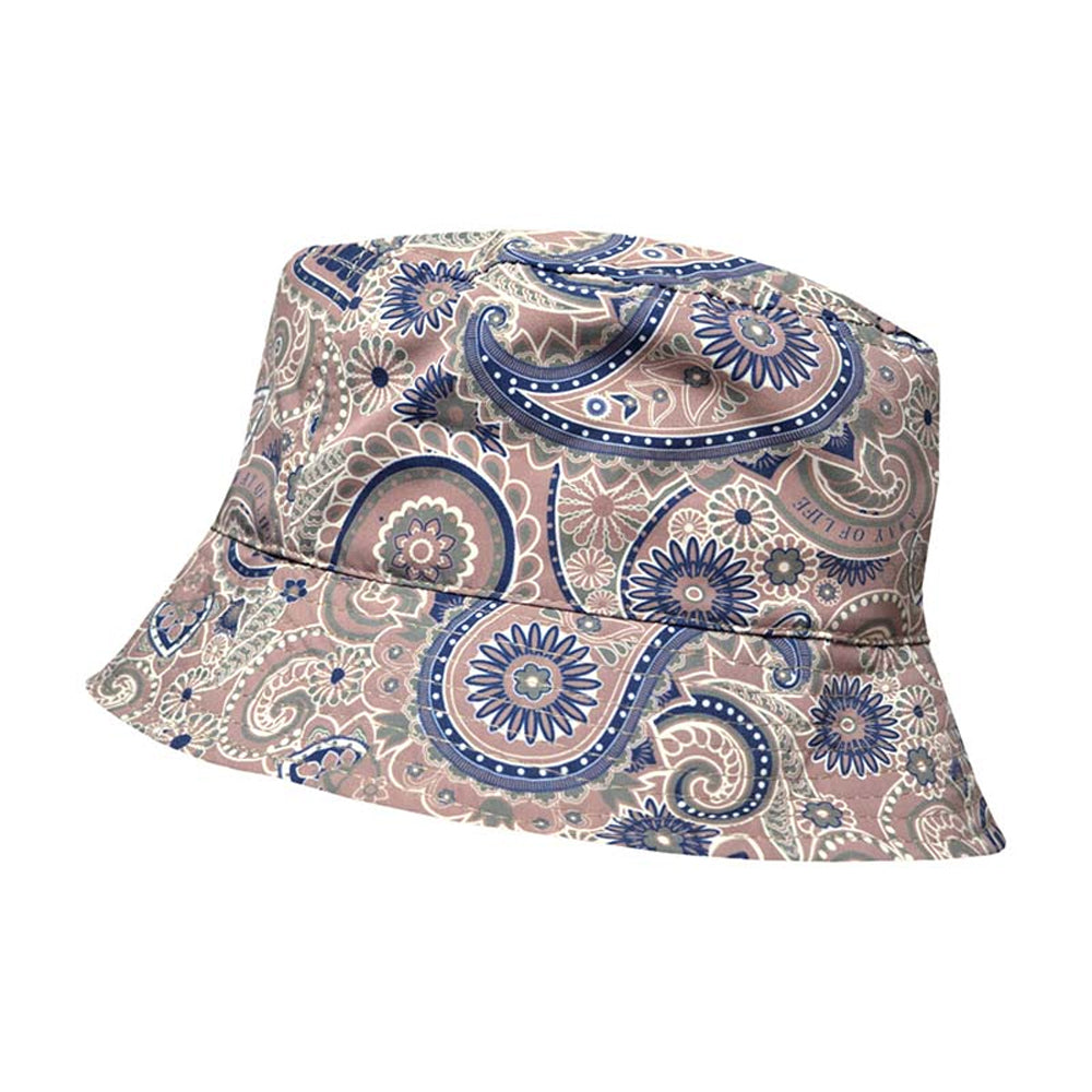 Woodsmoke - Side - Lambretta Paisley Logo Bucket Hat