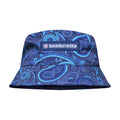 Navy-Khaki - Front - Lambretta Paisley Logo Bucket Hat