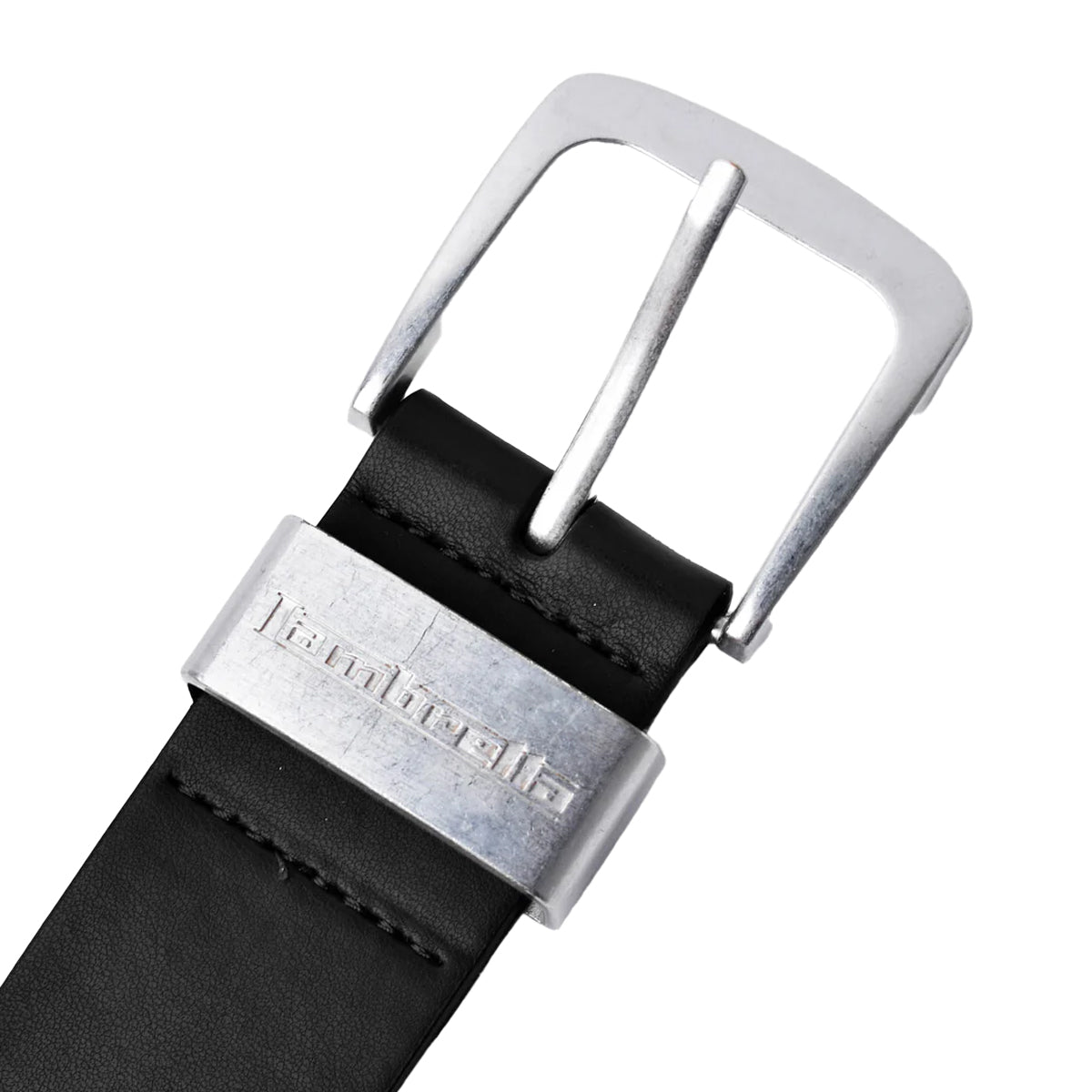 Black - Back - Lambretta Leather Lined Belt