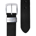 Black - Side - Lambretta Leather Lined Belt