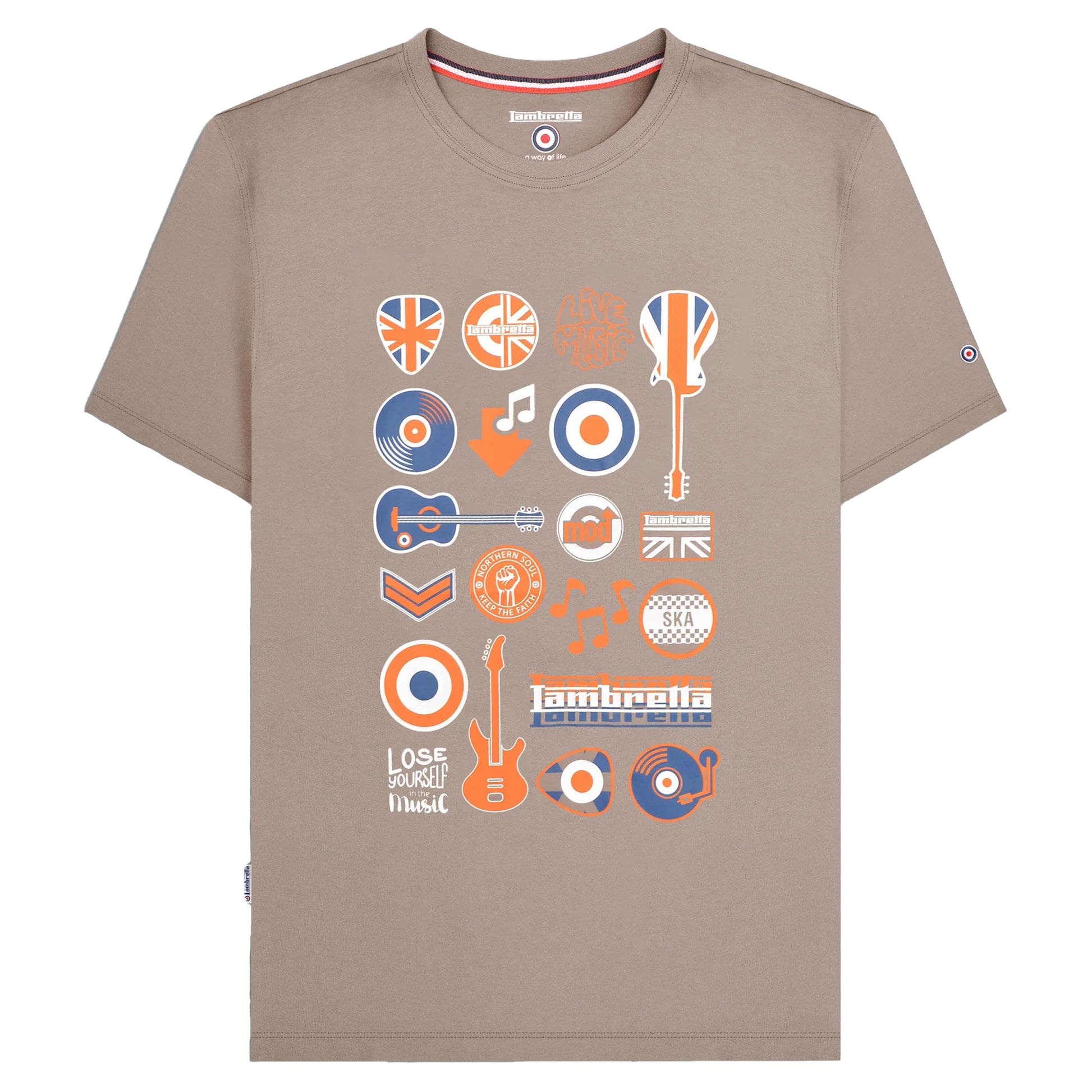 Cinder - Front - Lambretta Mens Music Icons T-Shirt