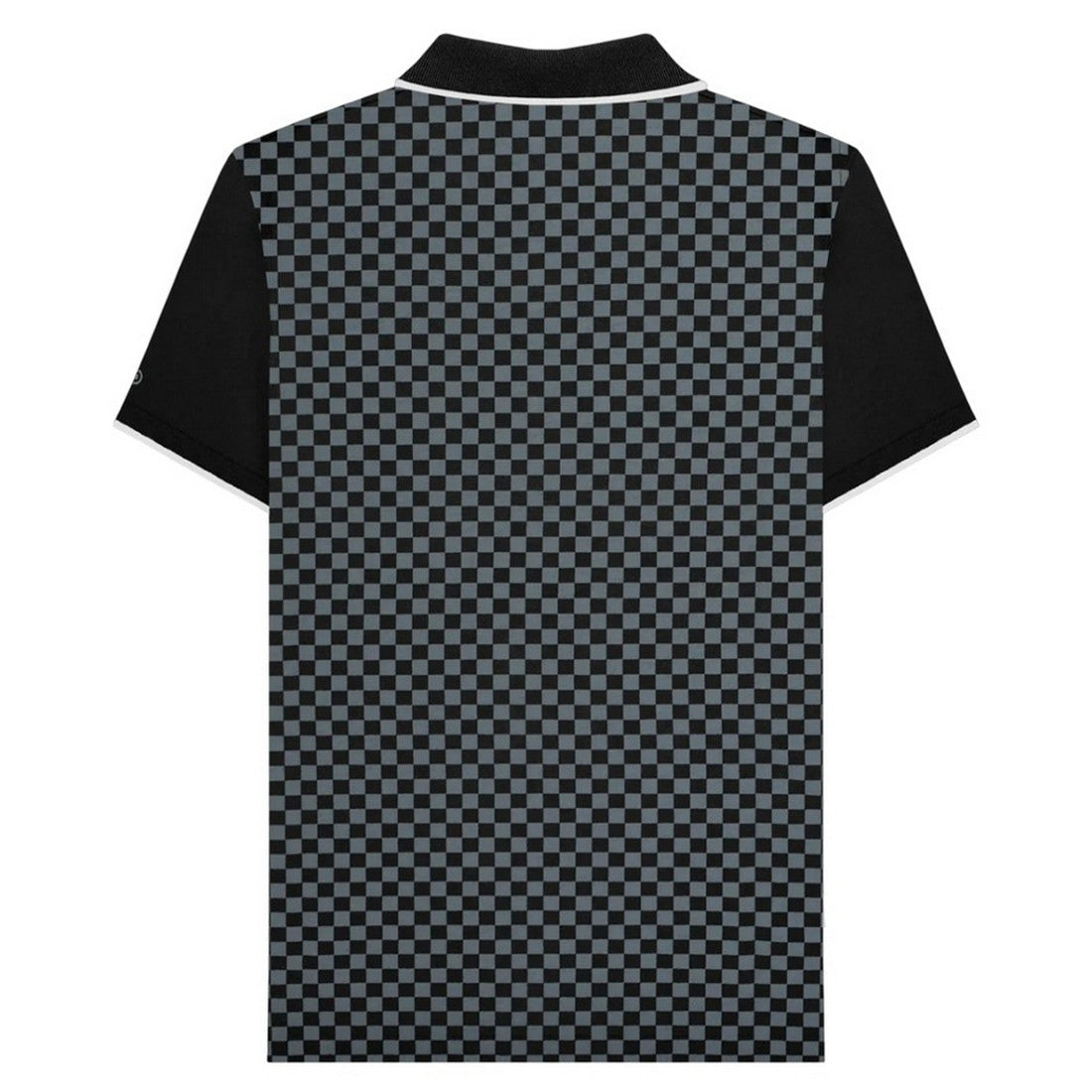 Black - Back - Lambretta Mens Two Tone Big & Tall Polo Shirt