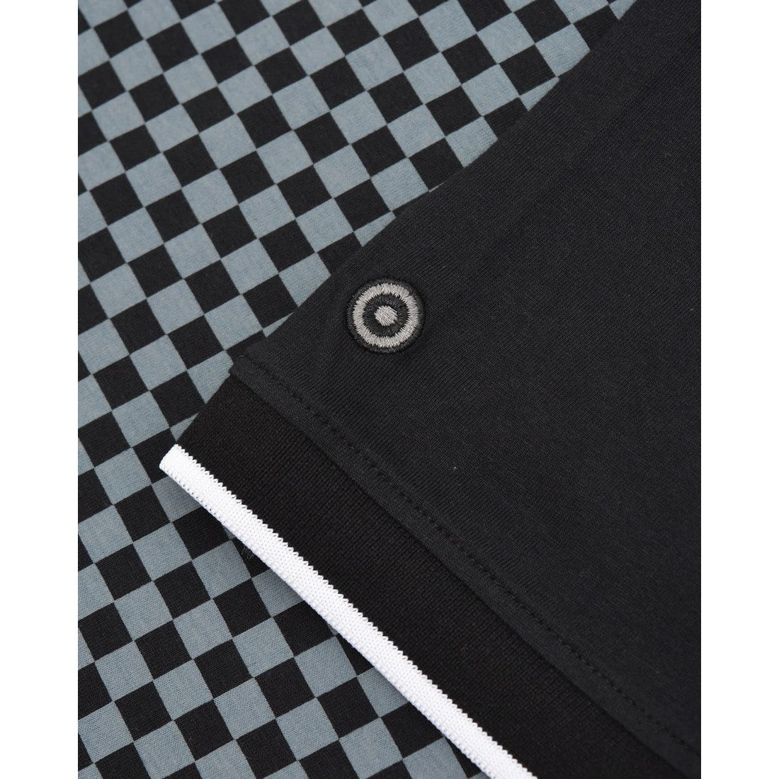 Black - Side - Lambretta Mens Two Tone Big & Tall Polo Shirt