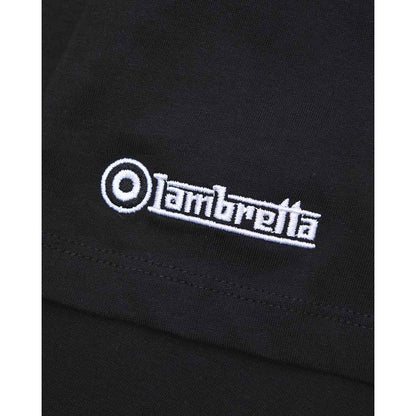 Black - Lifestyle - Lambretta Mens Two Tone Logo T-Shirt