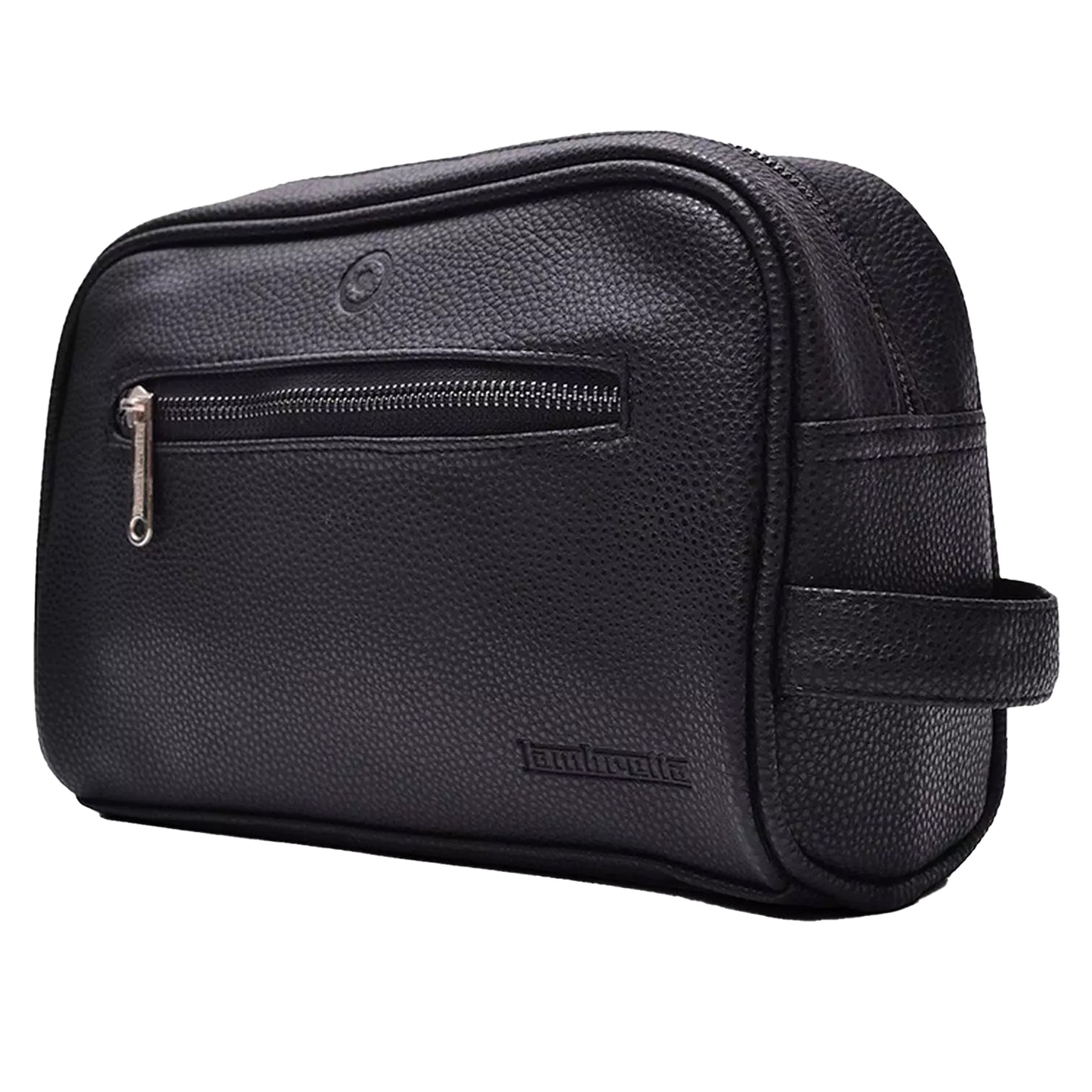 Black - Back - Lambretta Unisex Adult Target Badge Wash Bag