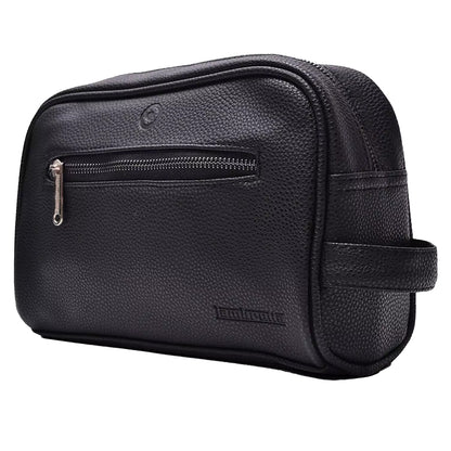 Black - Back - Lambretta Unisex Adult Target Badge Wash Bag