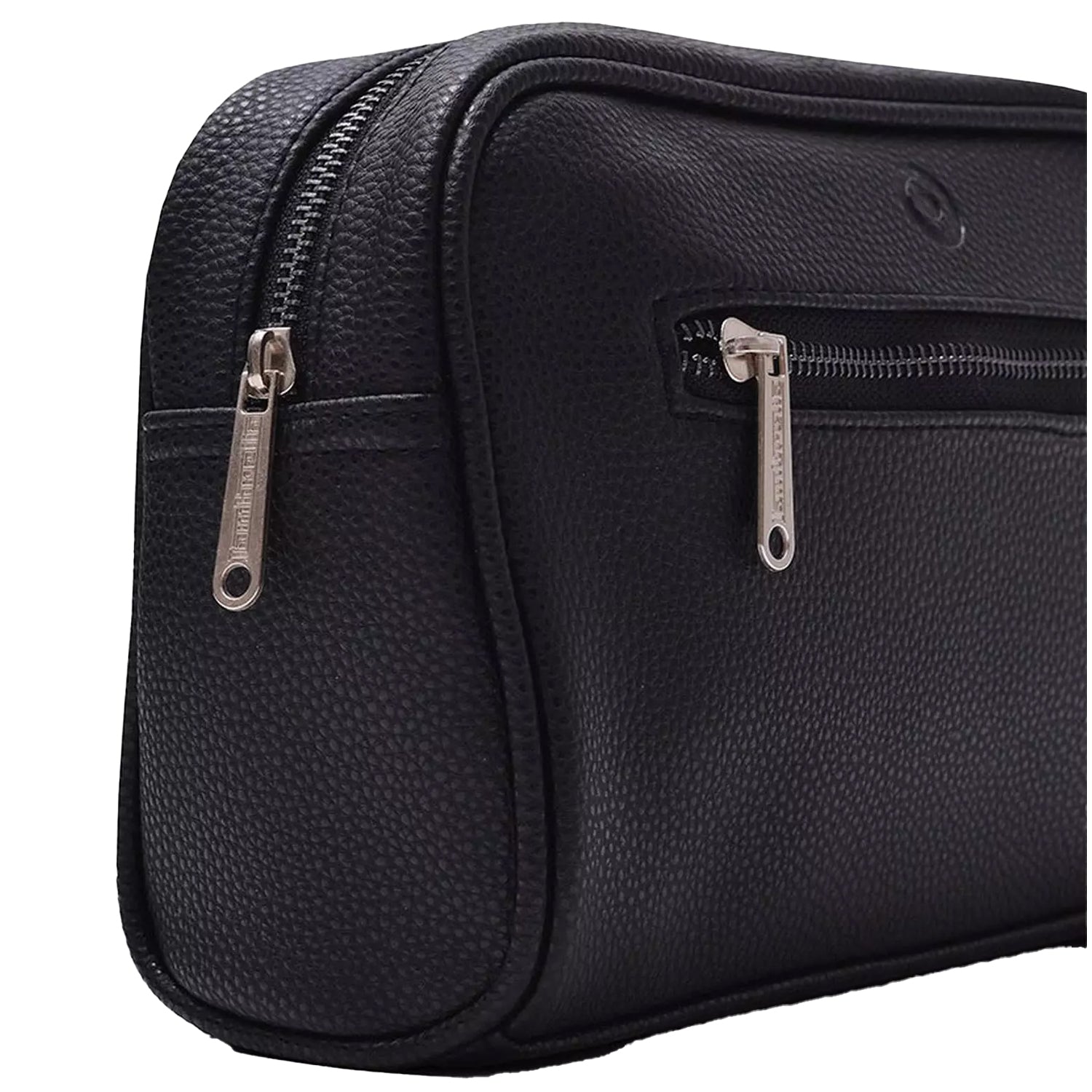 Black - Side - Lambretta Unisex Adult Target Badge Wash Bag