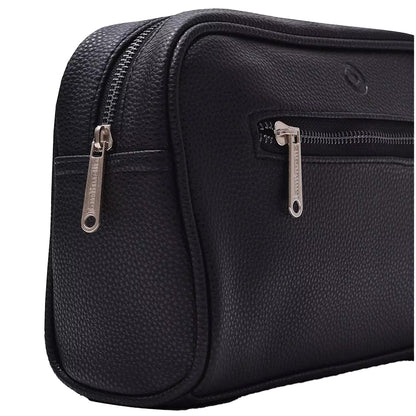 Black - Side - Lambretta Unisex Adult Target Badge Wash Bag