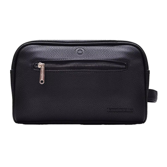 Black - Front - Lambretta Unisex Adult Target Badge Wash Bag