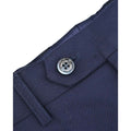 Navy - Back - Lambretta Mens Oscar Suit Trousers