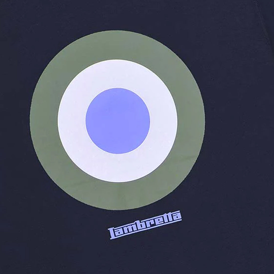 Navy - Back - Lambretta Mens SS24 Target T-Shirt