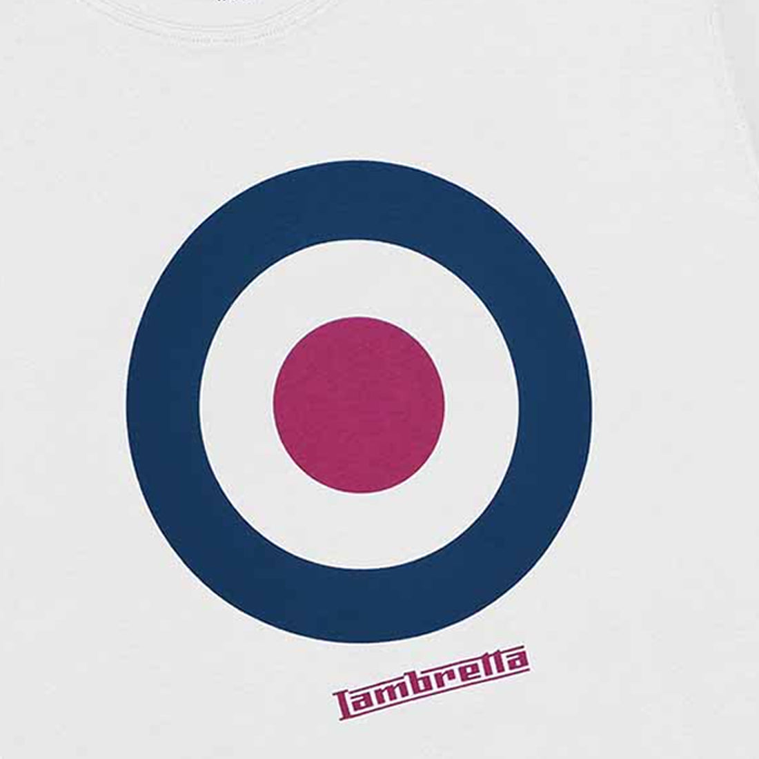 White - Back - Lambretta Mens SS24 Target T-Shirt