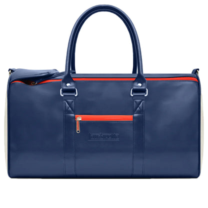 Navy-White - Front - Lambretta Retro Sports Duffle Bag