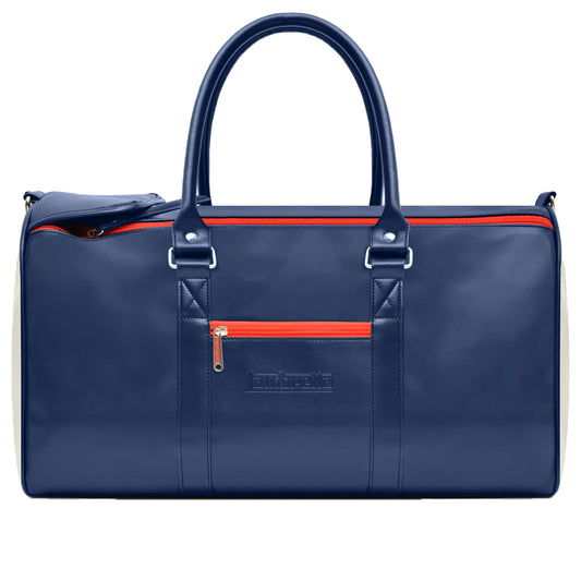 Navy-White - Front - Lambretta Retro Sports Duffle Bag