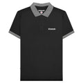 Black - Front - Lambretta Mens SS25 Two Tone Polo Shirt