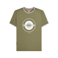 Khaki Green-Grey - Front - Lambretta Mens Target Ringer T-Shirt