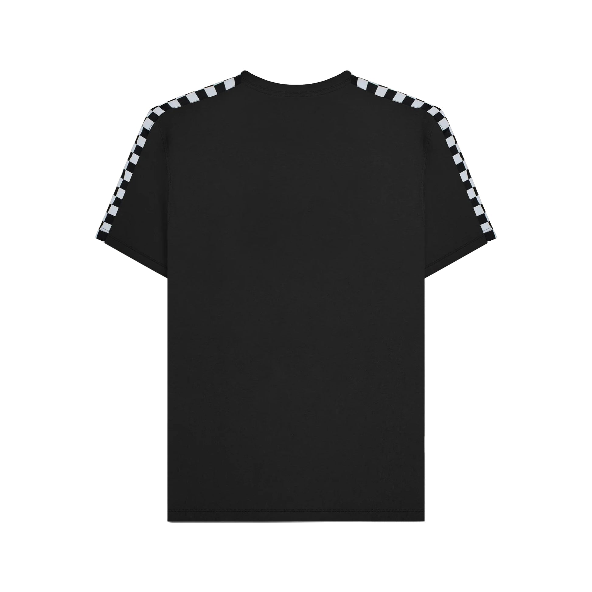 Black - Back - Lambretta Mens Two Tone Taped T-Shirt