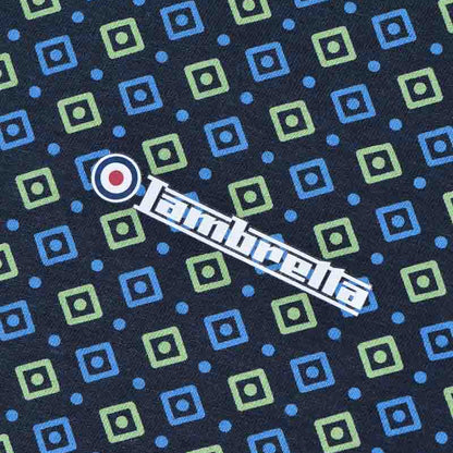 Navy-Basil - Lifestyle - Lambretta Mens SS25 Geometric T-Shirt