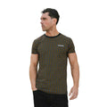 Black-Gold - Side - Lambretta Mens SS25 Geometric T-Shirt