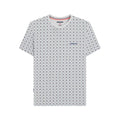 White-Smoke Blue - Front - Lambretta Mens SS25 Geometric T-Shirt