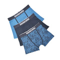 Navy - Back - Lambretta Mens Paisley Boxer Shorts (Pack of 3)