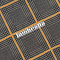 Steel Grey - Side - Lambretta Mens Prince Of Wales Check Polo Shirt