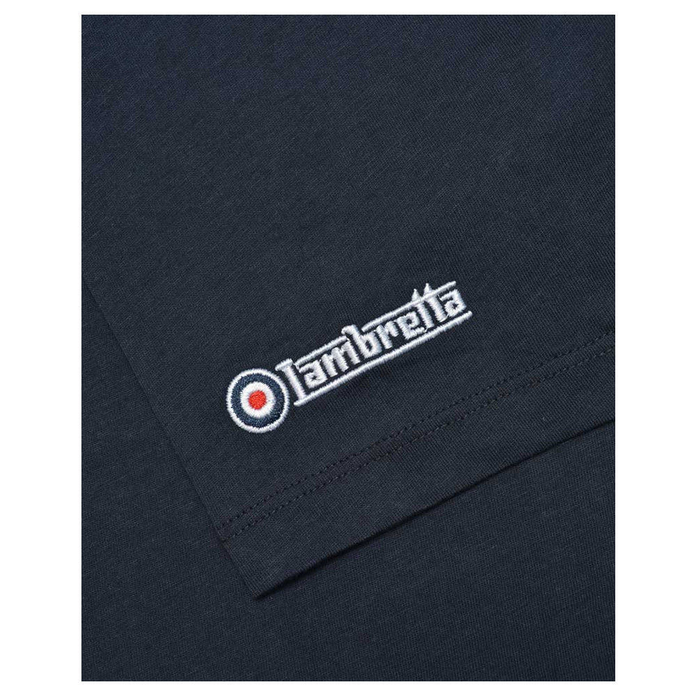 Navy-Gold - Side - Lambretta Mens Northern Soul T-Shirt