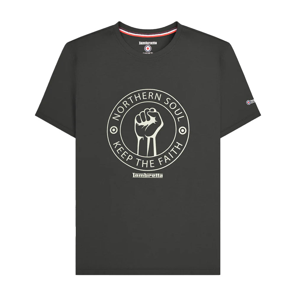 Iron - Front - Lambretta Mens Northern Soul T-Shirt