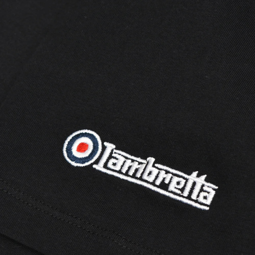 Black-Gold - Side - Lambretta Mens Northern Soul T-Shirt