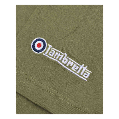 Khaki Green - Side - Lambretta Mens Northern Soul T-Shirt