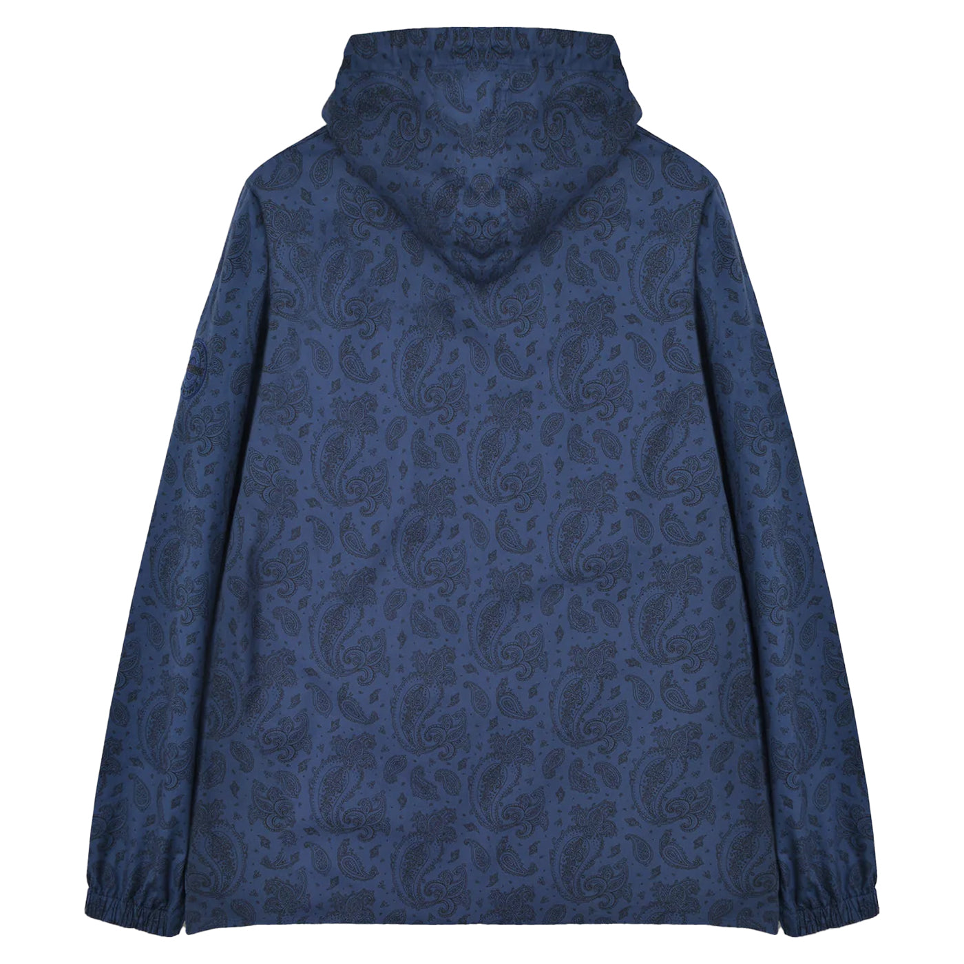 Navy - Back - Lambretta Mens Paisley Field Jacket