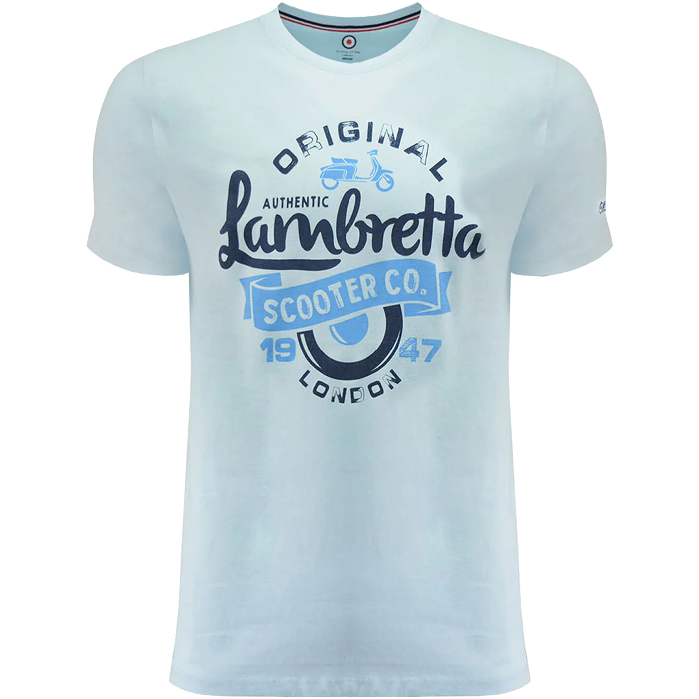 Cool Blue - Front - Lambretta Mens Scooter Big & Tall T-Shirt