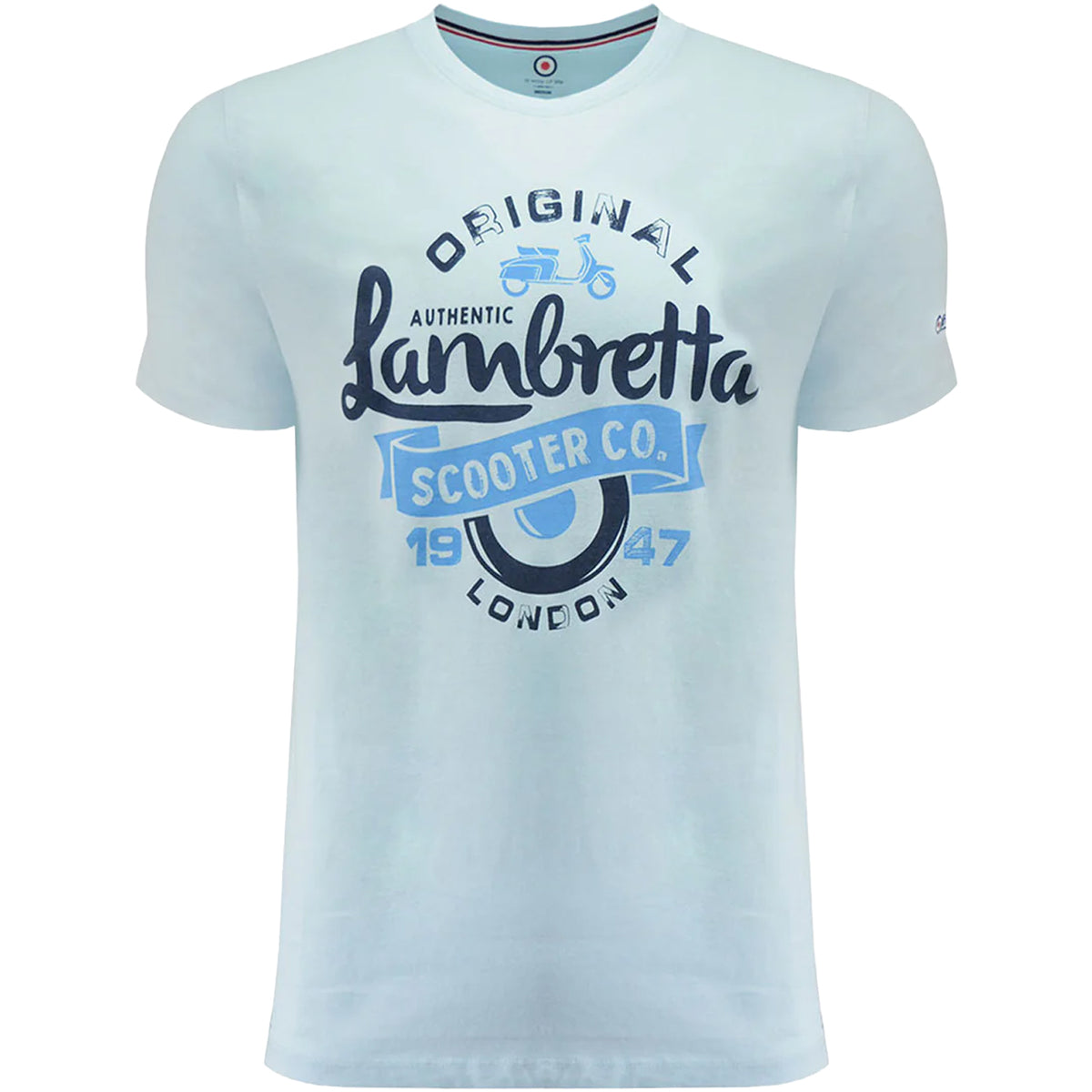Cool Blue - Front - Lambretta Mens Scooter Big & Tall T-Shirt