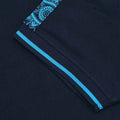 Navy - Side - Lambretta Mens SS24 Paisley Taped Polo Shirt