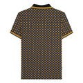 Black-Gold - Back - Lambretta Mens SS25 Geometric Polo Shirt