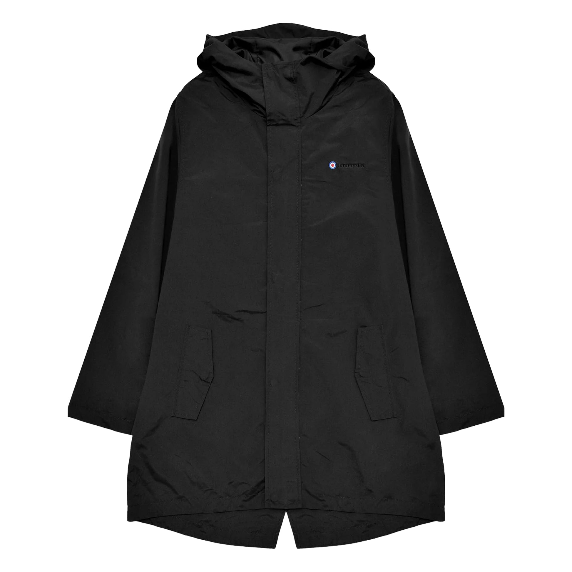 Black - Front - Lambretta Mens Mod Hooded Parka