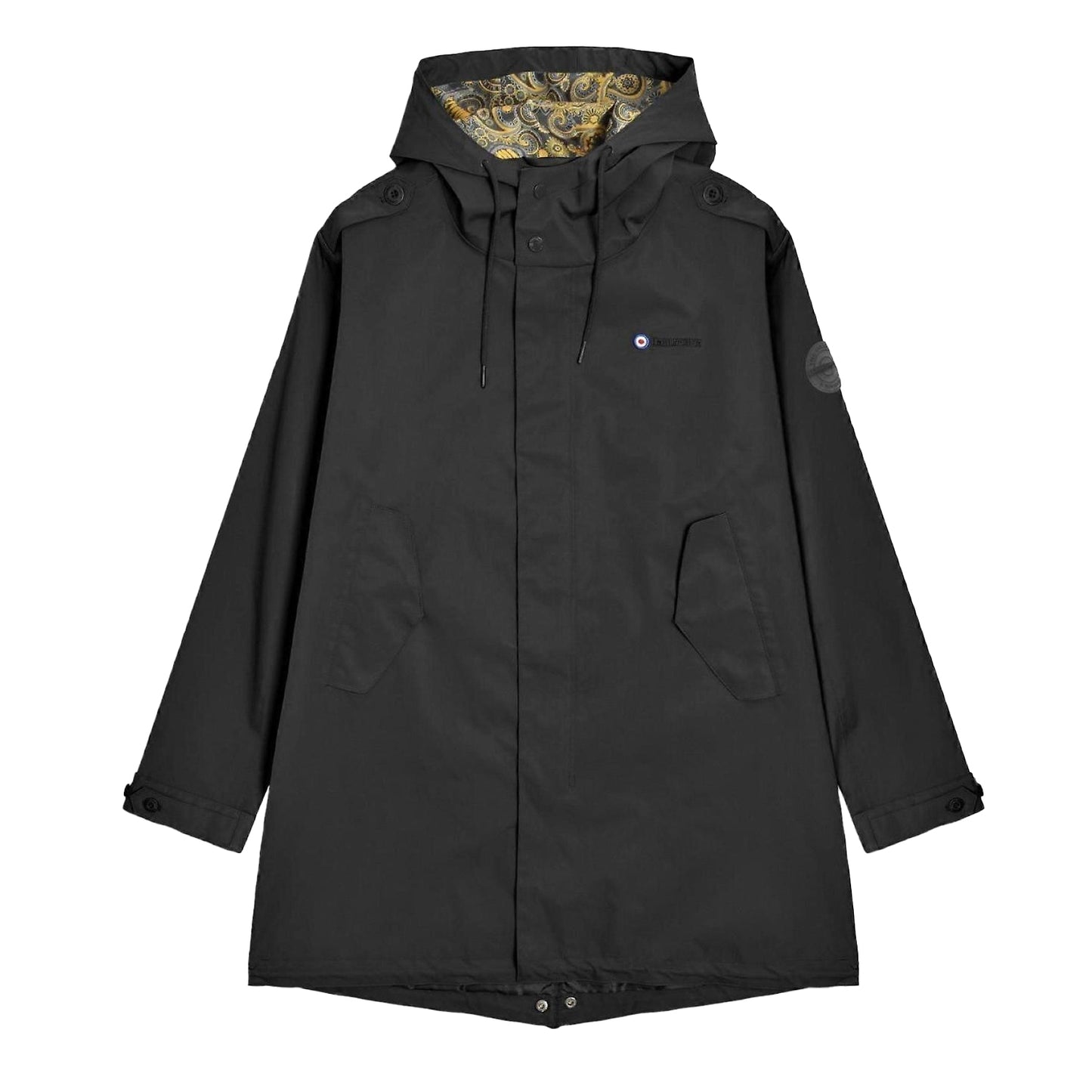 Black - Front - Lambretta Mens Waterproof Parka