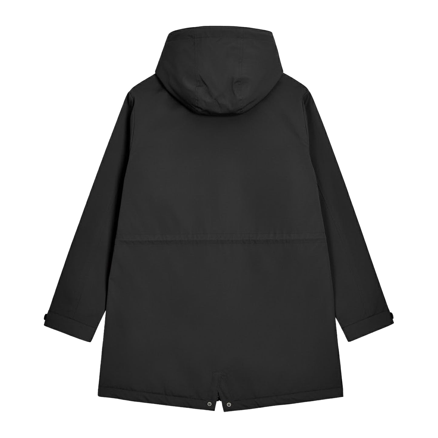 Black - Back - Lambretta Mens Waterproof Parka