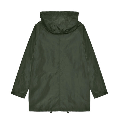 Khaki Green - Back - Lambretta Mens Heaton Hooded Jacket