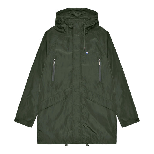 Khaki Green - Front - Lambretta Mens Heaton Hooded Jacket